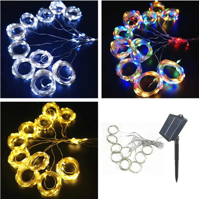 Outdoor LED Curtain Lights – Snowflakes and Stars Holiday Decorations