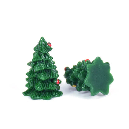 10pcs Miniature Christmas Tree Fairy Garden Figurines