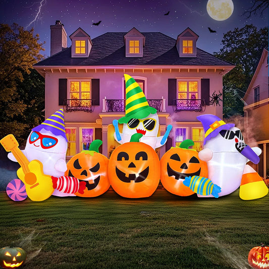 8 FT Halloween Inflatable Decoration Ghost