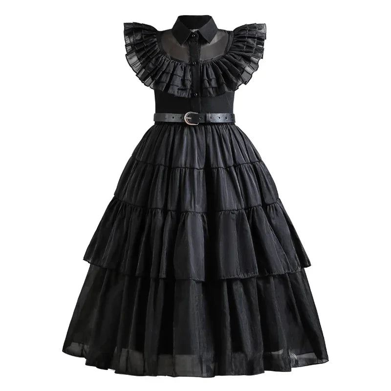 Wednesday Adams Cosplay for Girls Costume 2025