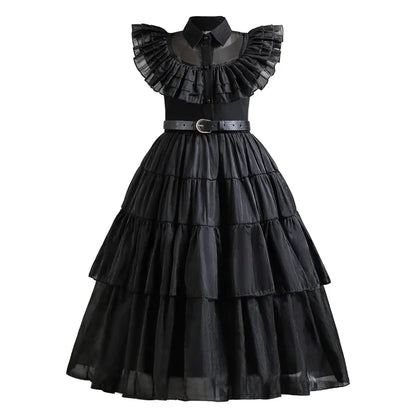 Wednesday Adams Cosplay for Girls Costume 2025