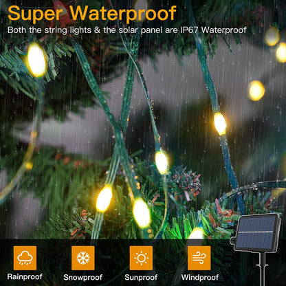 Solar Outdoor String Lights 100/150m -Waterproof Garlands