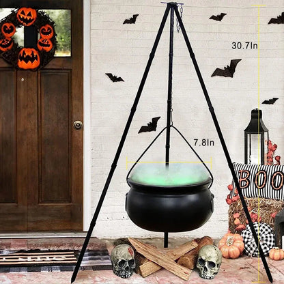 7.87inch Witch's Cauldron with Tripod and Lights