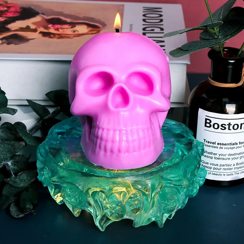 3D Skull Candle Silicone Mold