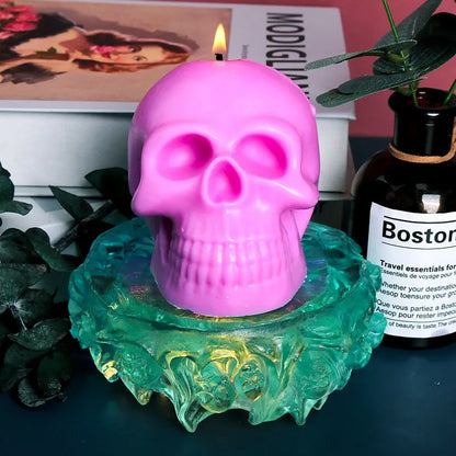 3D Skull Candle Silicone Mold