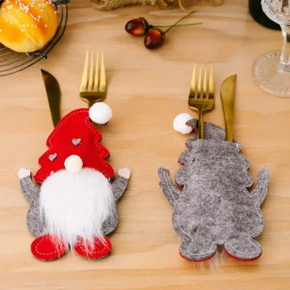 Adorable Christmas Cutlery Holder Knife Fork Bags