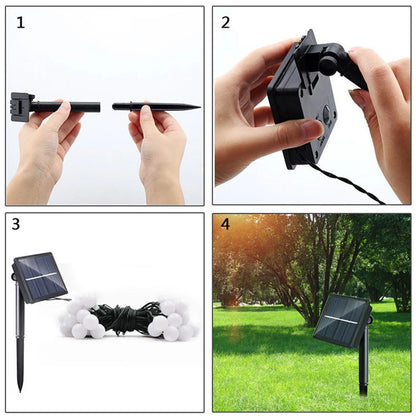 Solar Powered Outdoor String Light - Street Garland