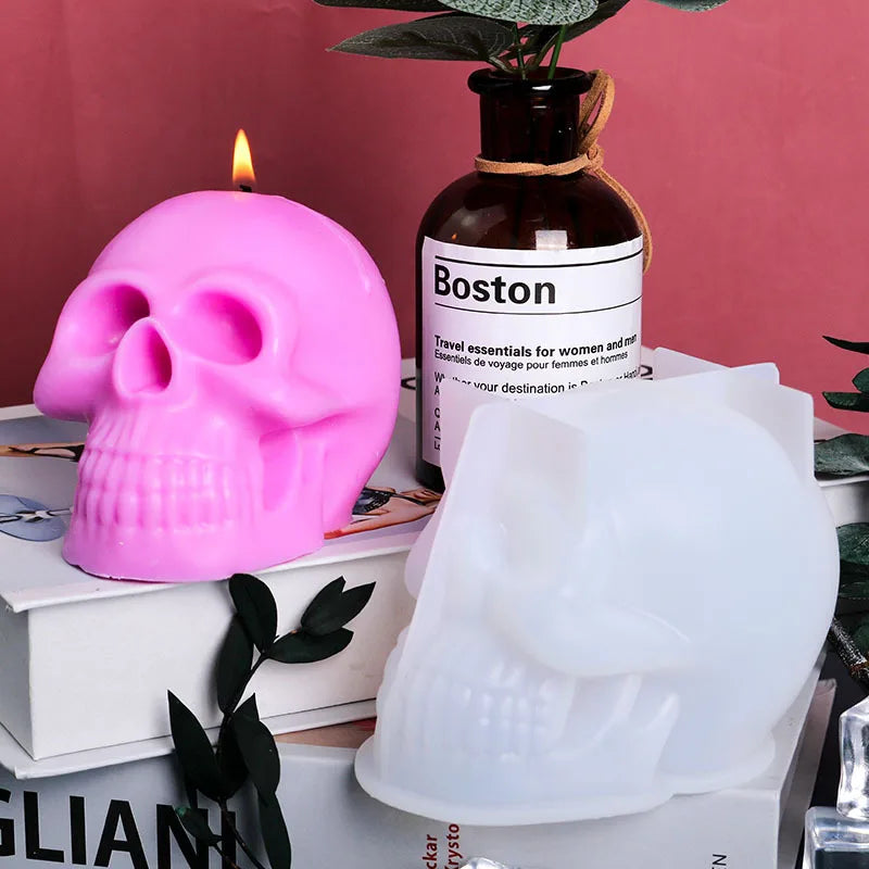 3D Skull Candle Silicone Mold