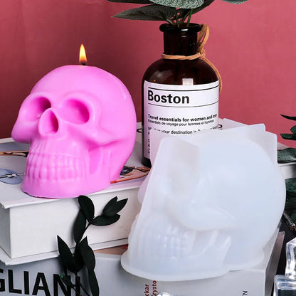 3D Skull Candle Silicone Mold