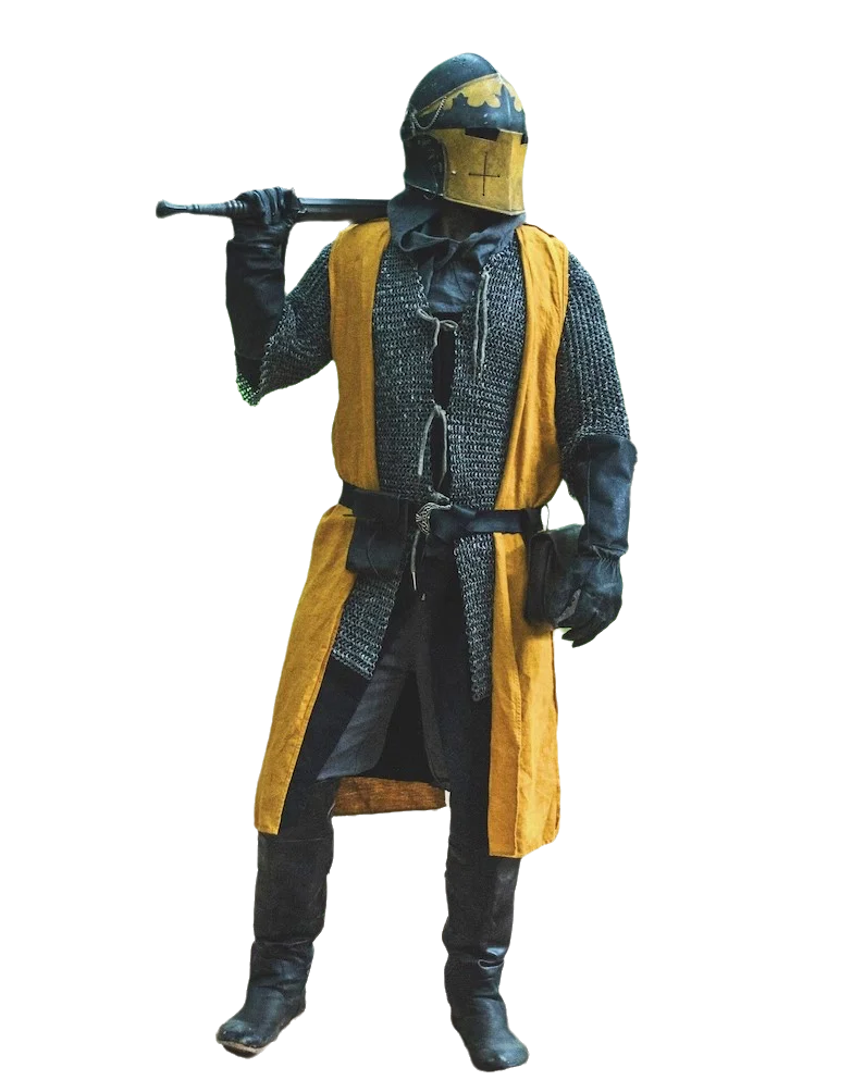 Open-Front Surcoat - Linen Medieval Overgarment Vikings Costume