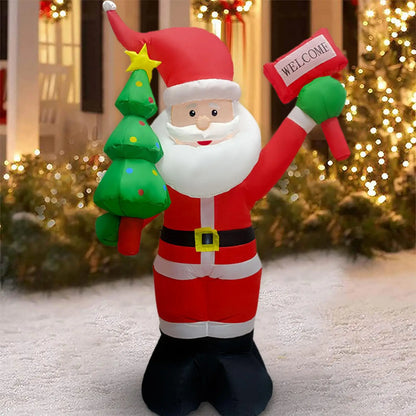 182cm Christmas Santa Inflatable Decoration US 110V Plug with Stakes