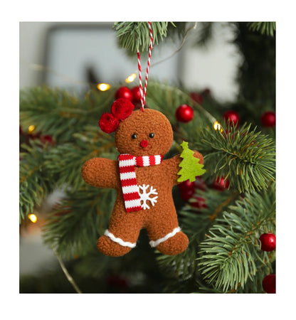 3 PCS Gingerbread Man Doll Christmas Decoration Pendants