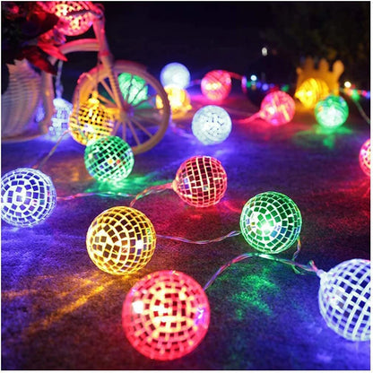 1.5M Disco Ball Lights Fairy Bulb Decorations String Lights