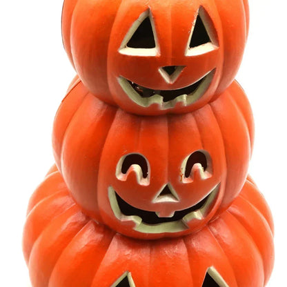 Jack-o Lantern Ghost Face Pumpkin Light