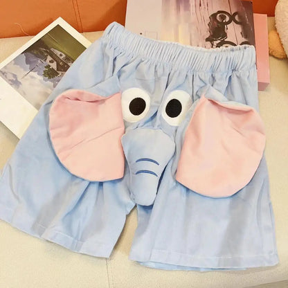 Men Pajamas Pants Cartoon Elephant