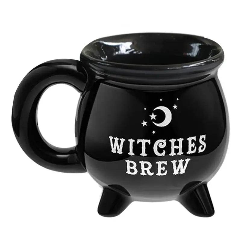 Witches Brew Black Ceramic Coffee Cup