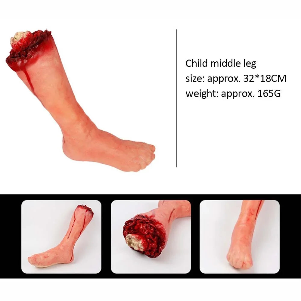 Halloween Horror Props Bloody Handger Leg Foot Brain Heart Halloween Supplies