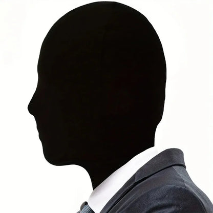 Black Hood Halloween Cosplay Costumes Spandex Full Mask