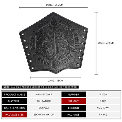Medieval PU Leather Gauntlet Wristband