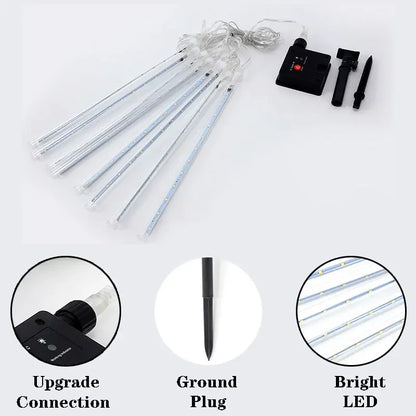 Solar Meteor Shower LED String Light