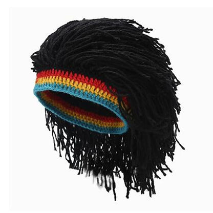 Rasta Wig Beanie Men's Caps