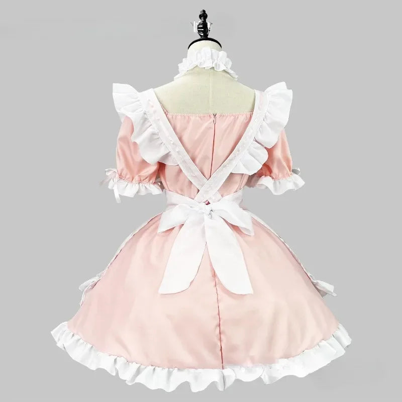 Black White Lolita Maid Costume
