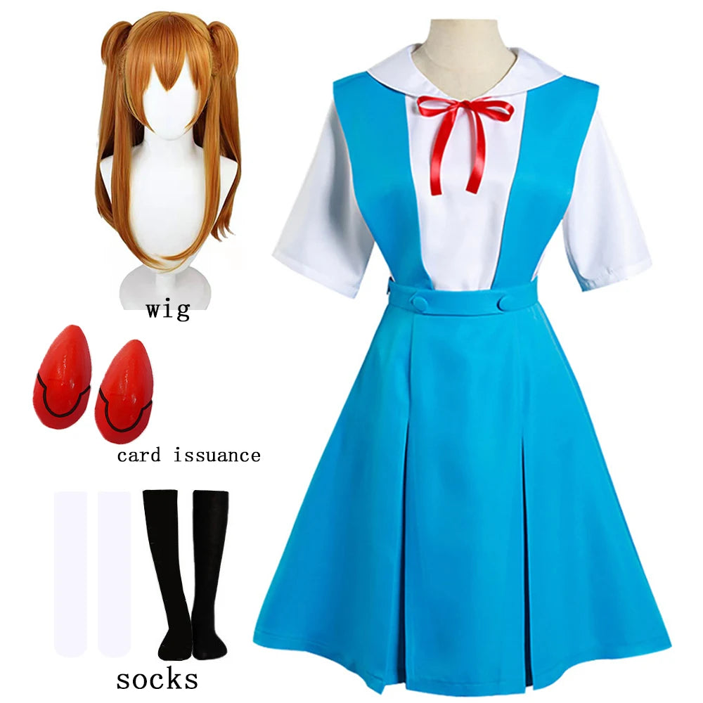 Rei Ayanami Cosplay Costume Asuka Langley