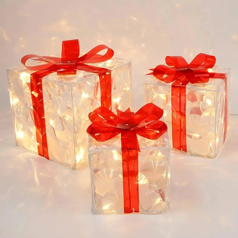 Outdoor Glowing Gifts Box Decoration