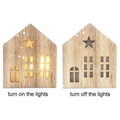 Mini Woods House Led Light Christmas Tree Decoration