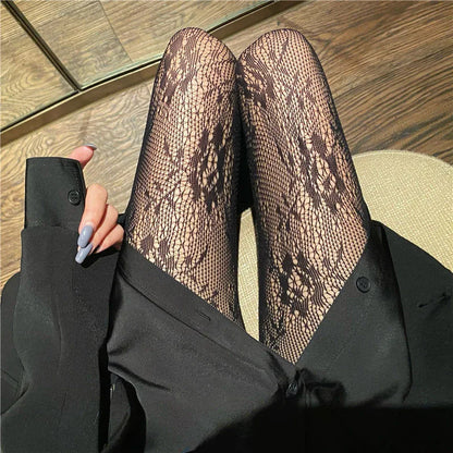 Sexy Black Spider Web Mesh Pantyhose