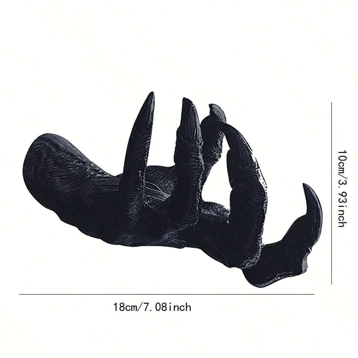1pc, Black Resin Demon Claw