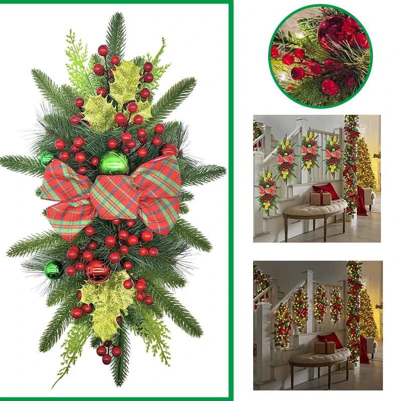 Christmas Wreath - Elegant Seasonal Decor - Decorative Wreath for Home & Holiday