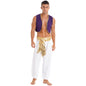 Aladin Costume Men Arabian Prince Cosplay Costume
