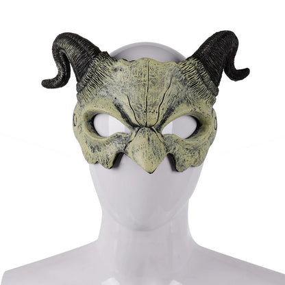Horns Devil Half Face Mask