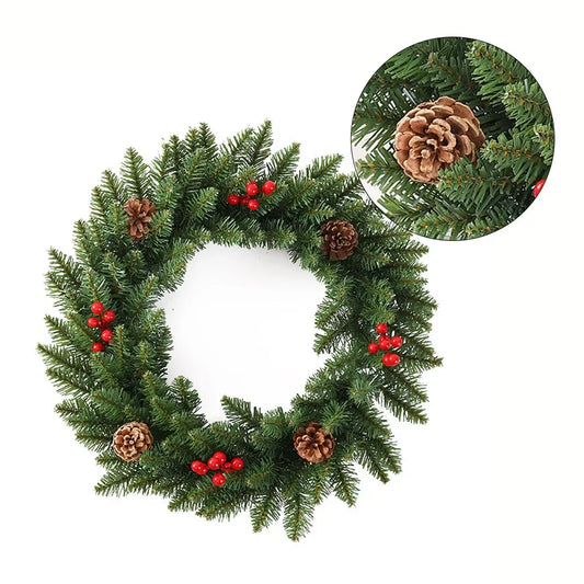 Christmas Wreath - Elegant Seasonal Decor - Decorative Wreath for Home & Holiday