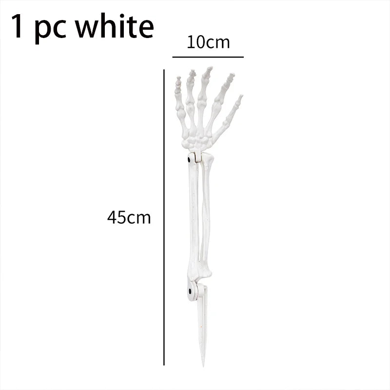Skeleton Head Hands Halloween