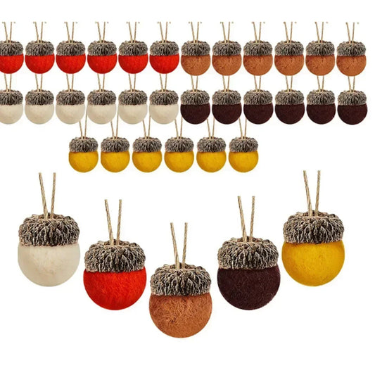 DIY Felt Acorn Ornaments – Vintage Christmas Tree Decorations