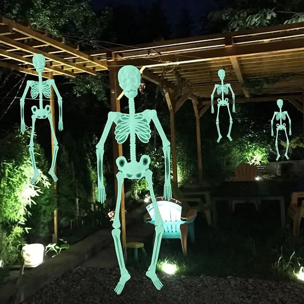 Scary Luminous Hanging Skeleton