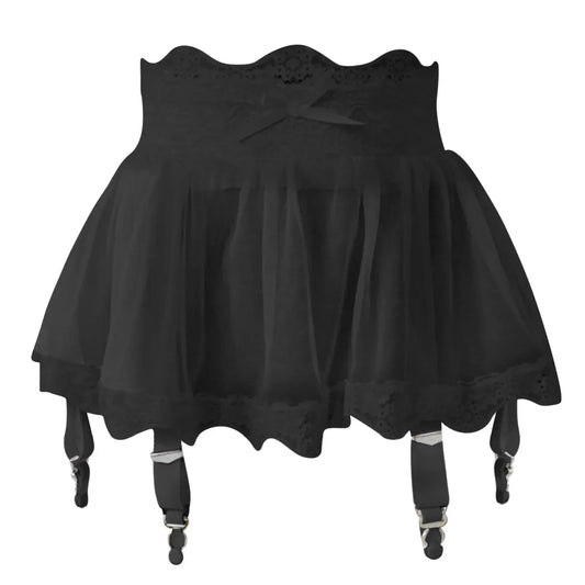 Women High Waist Lace Bandage Sexy Mini Skirt