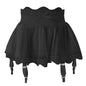 Women High Waist Lace Bandage Sexy Mini Skirt