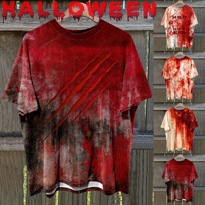 Halloween Bloody Theme Short Sleeve