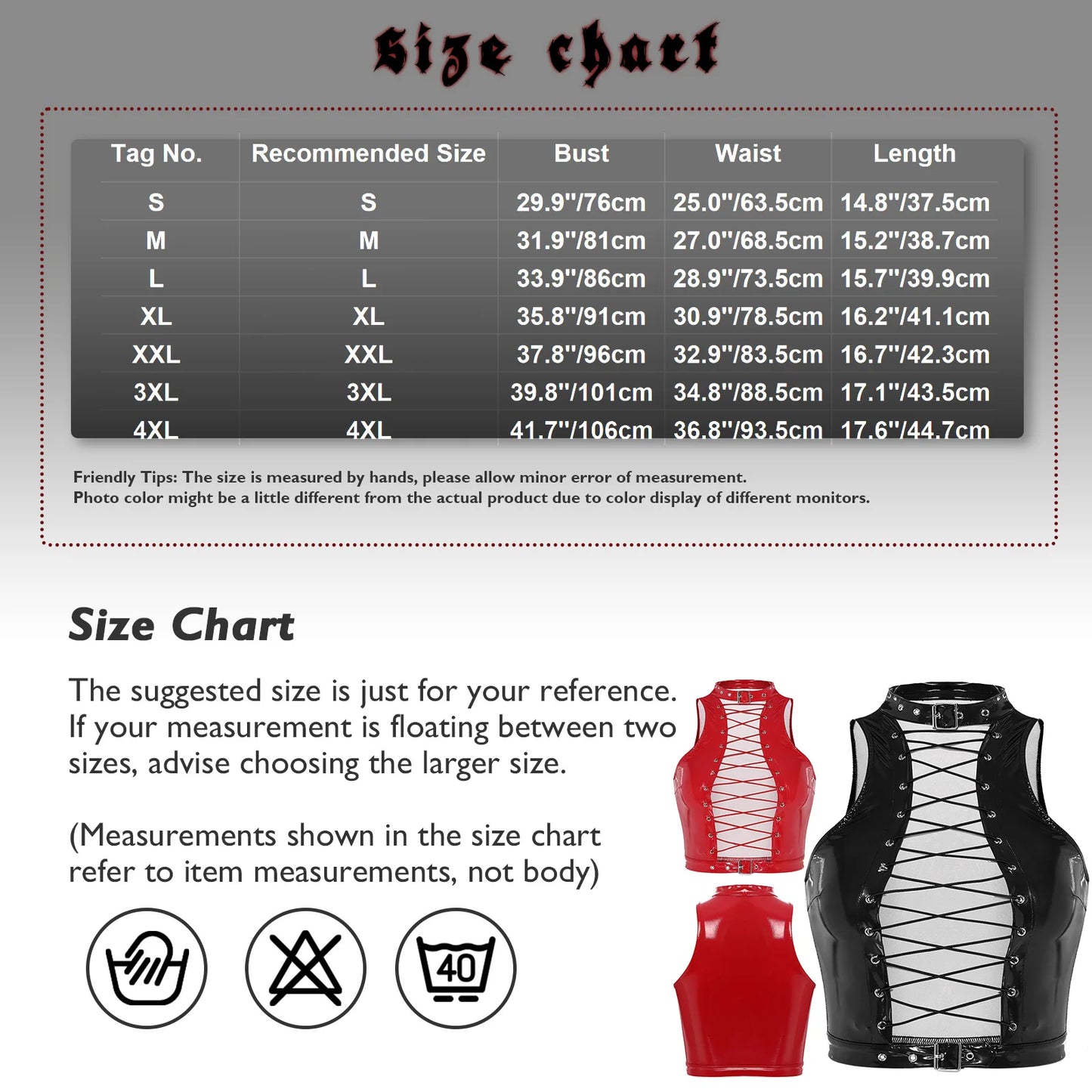 Women Leather Vest Gothic Steampunk