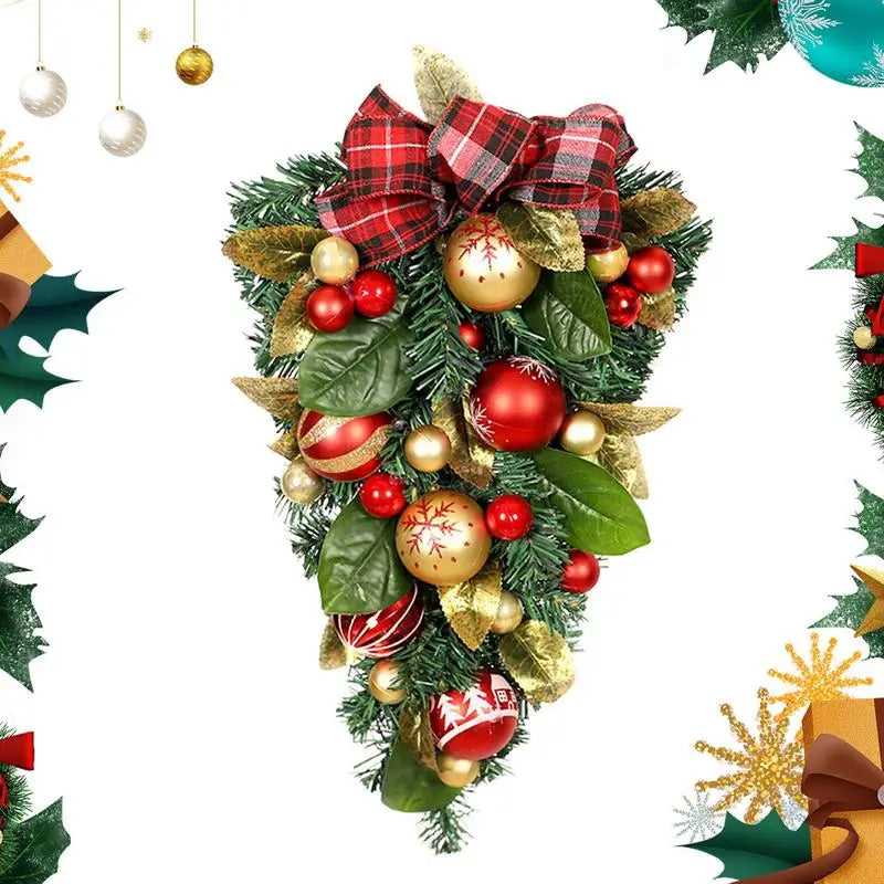 Christmas Wreath - Elegant Seasonal Decor - Decorative Wreath for Home & Holiday