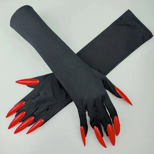 Halloween Makeup Ball Witch Red Nail Ghost Cat