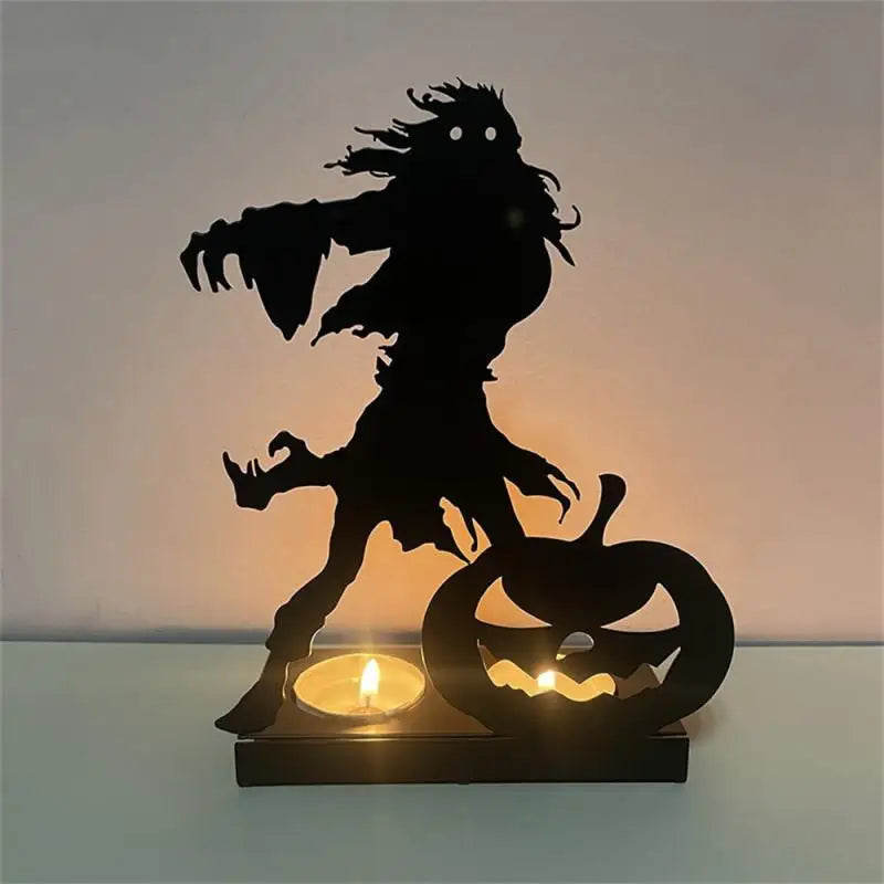 Spooky Shadow Caster Tabletop Tealight Candle Holder