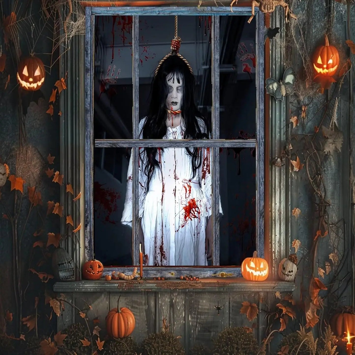 Halloween Window Cover Decorations