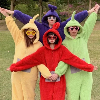 Kids Adult Teletubbies Costumes Soft Long