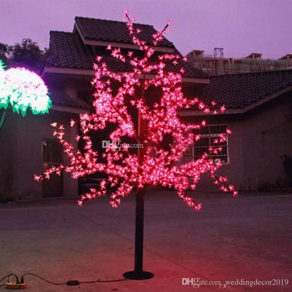 LED Cherry Blossom Christmas Tree Light – 1.5m Outdoor Lighting