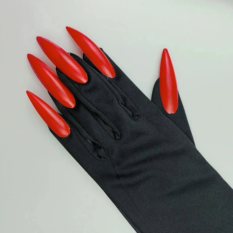 Halloween Makeup Ball Witch Red Nail Ghost Cat