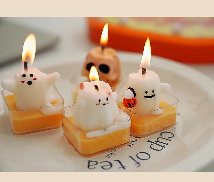 Halloween Fun Scented Candles - Handmade Decor for Home